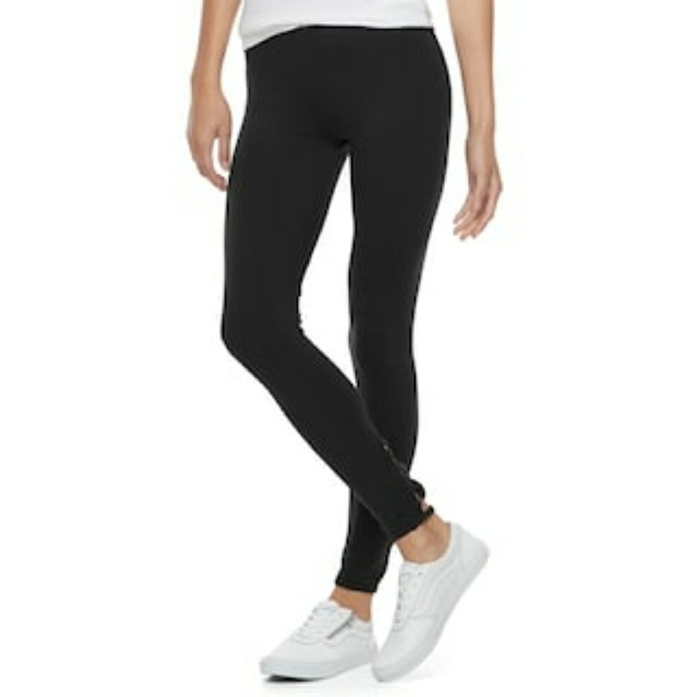 NWT SO juniors leggings lattice cut pants - Picture 2 of 2